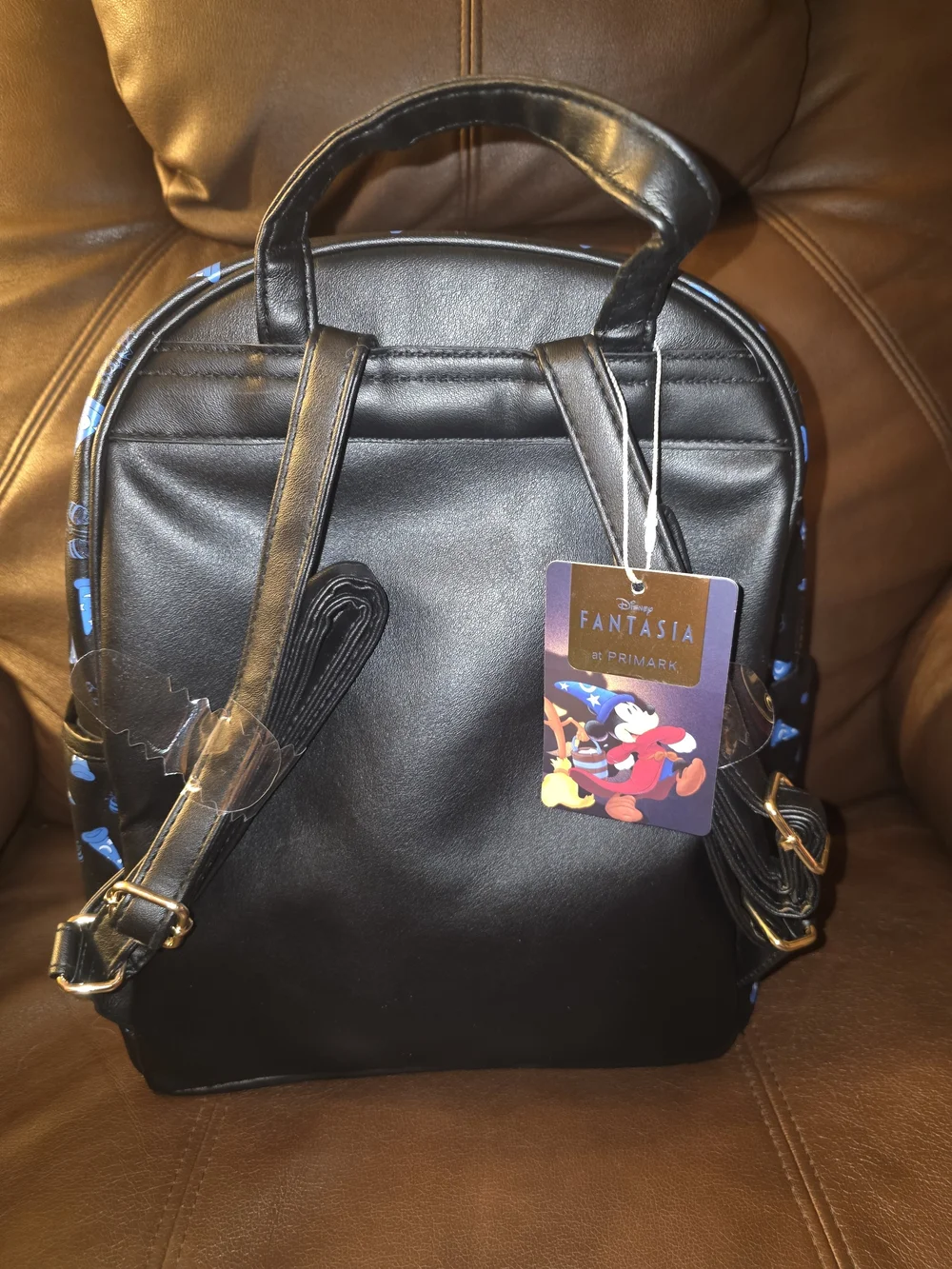 Disney Fantasia Sorcerer Mickey Black Backpack